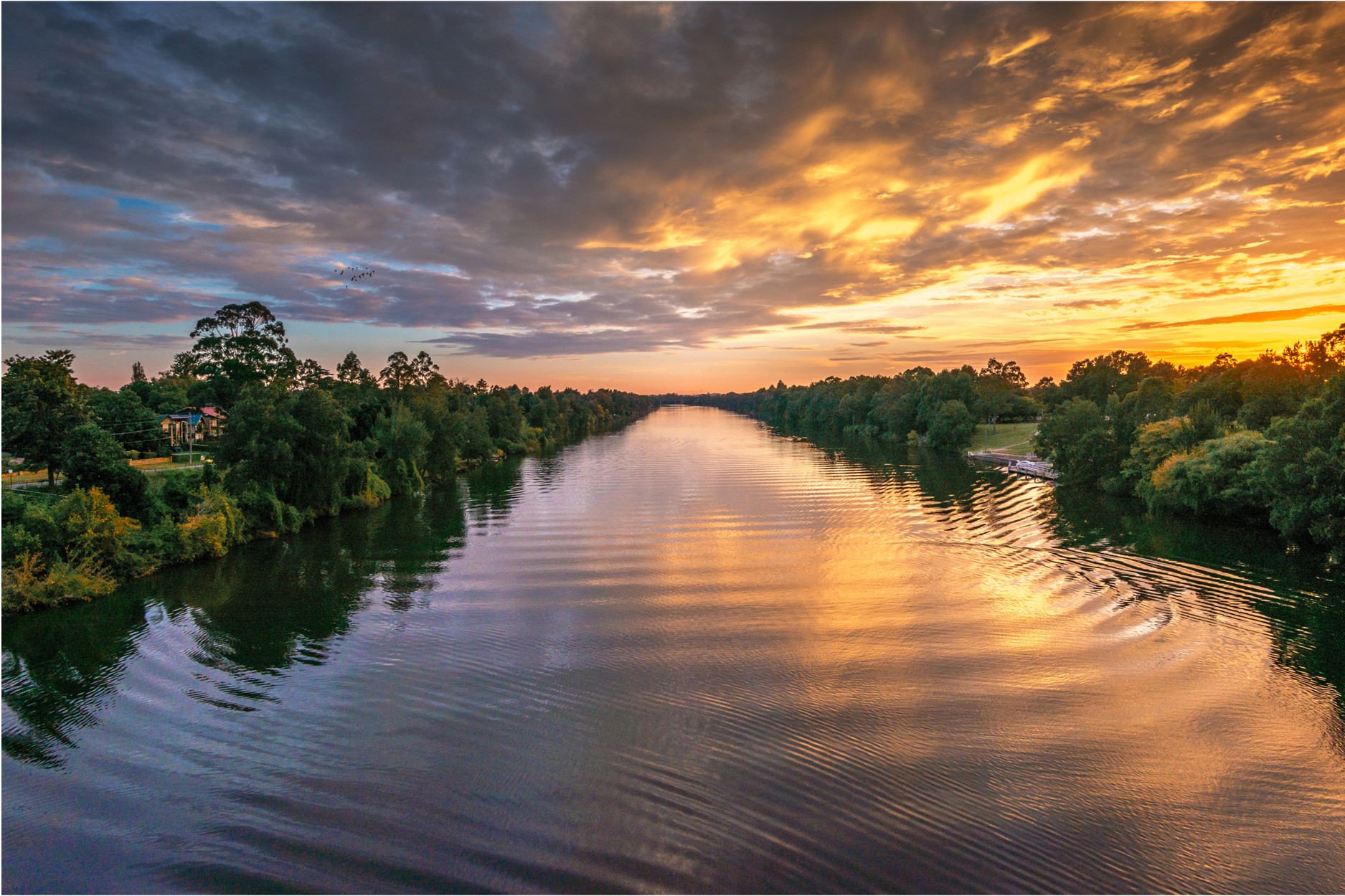 Nepean River at sunset