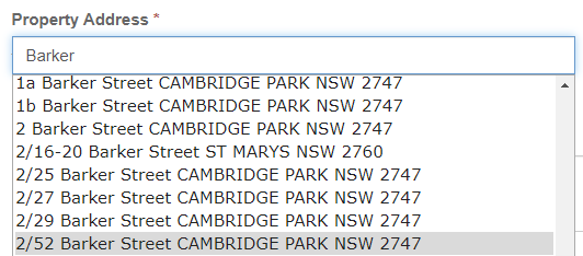 address search example result