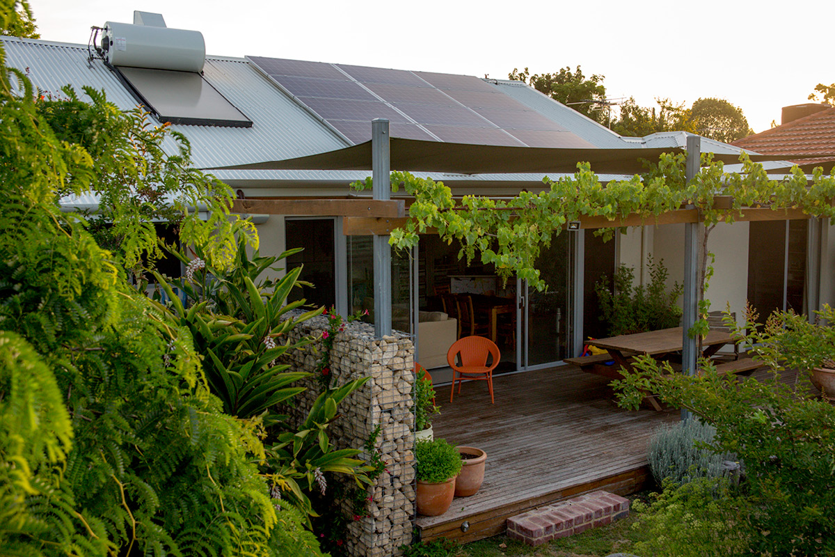 Josh Byrne undertook the design and construction of his own 10 star energy efficient family home in the Fremantle suburb of Hilton.